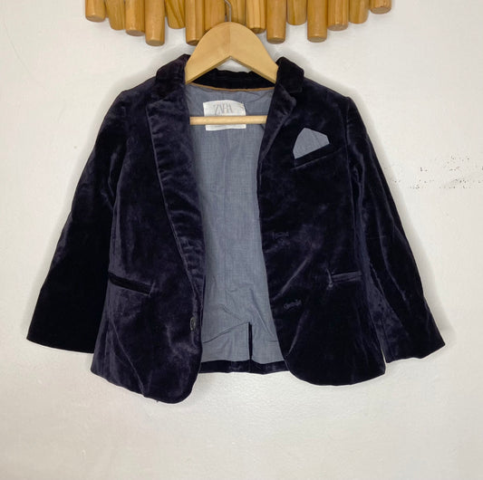 Velvet blazer 2-3y