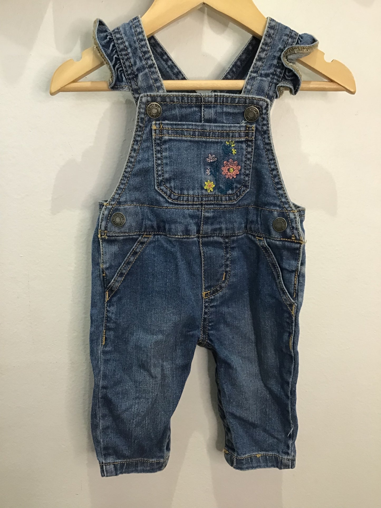 Embroidered denim romper 3m