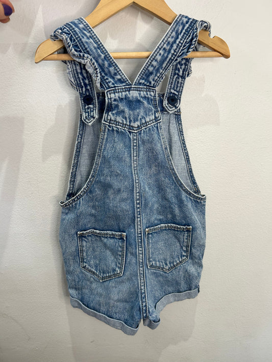 Denim shorty romper 5y