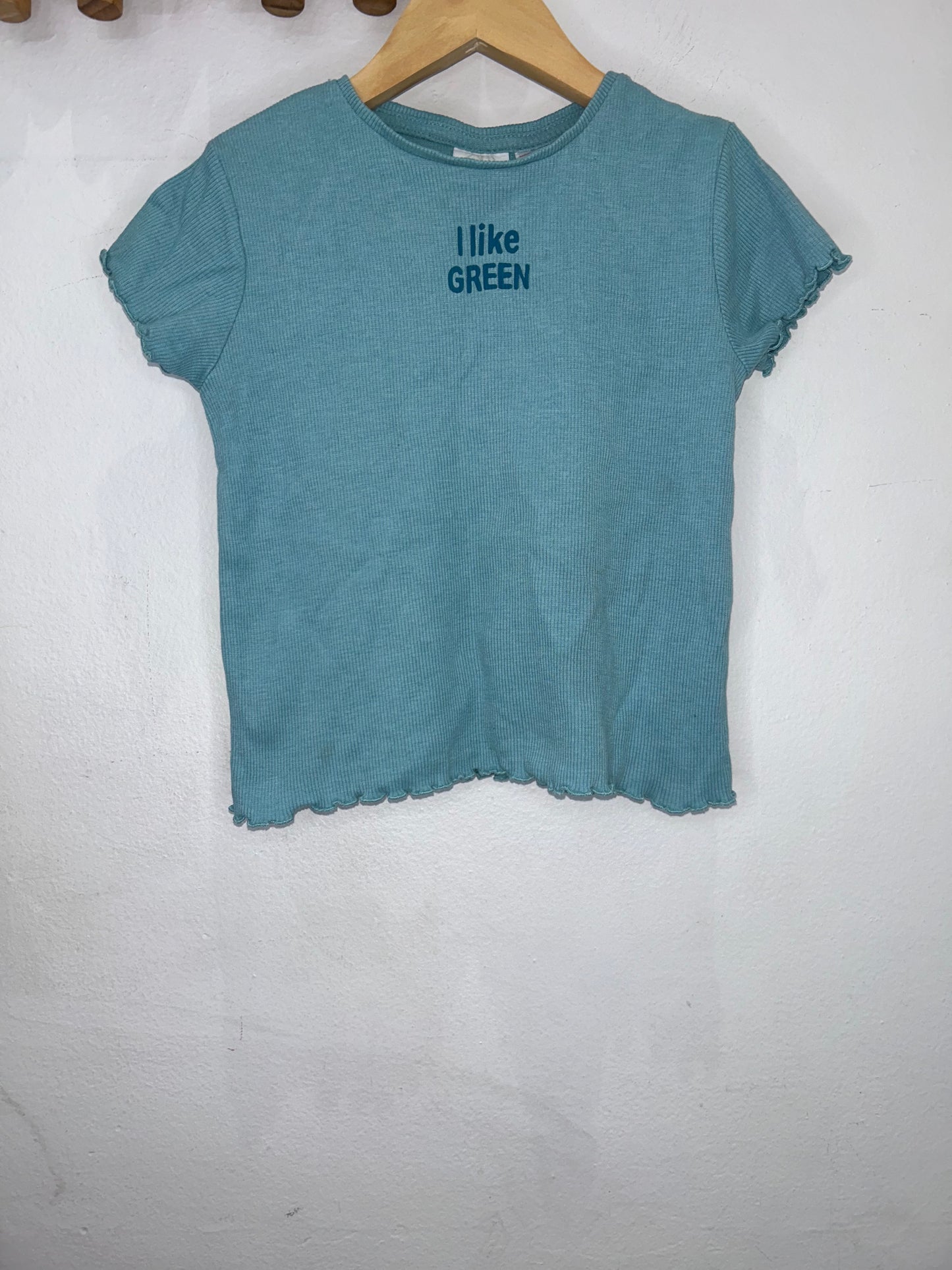 I Like Green tee 3-4y