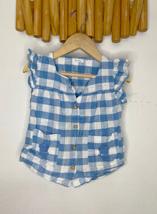 Bot'chou blue breezy blouse 24m