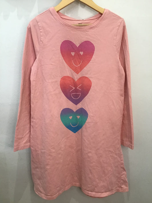Tea Collection hearts tshirt dress 12y