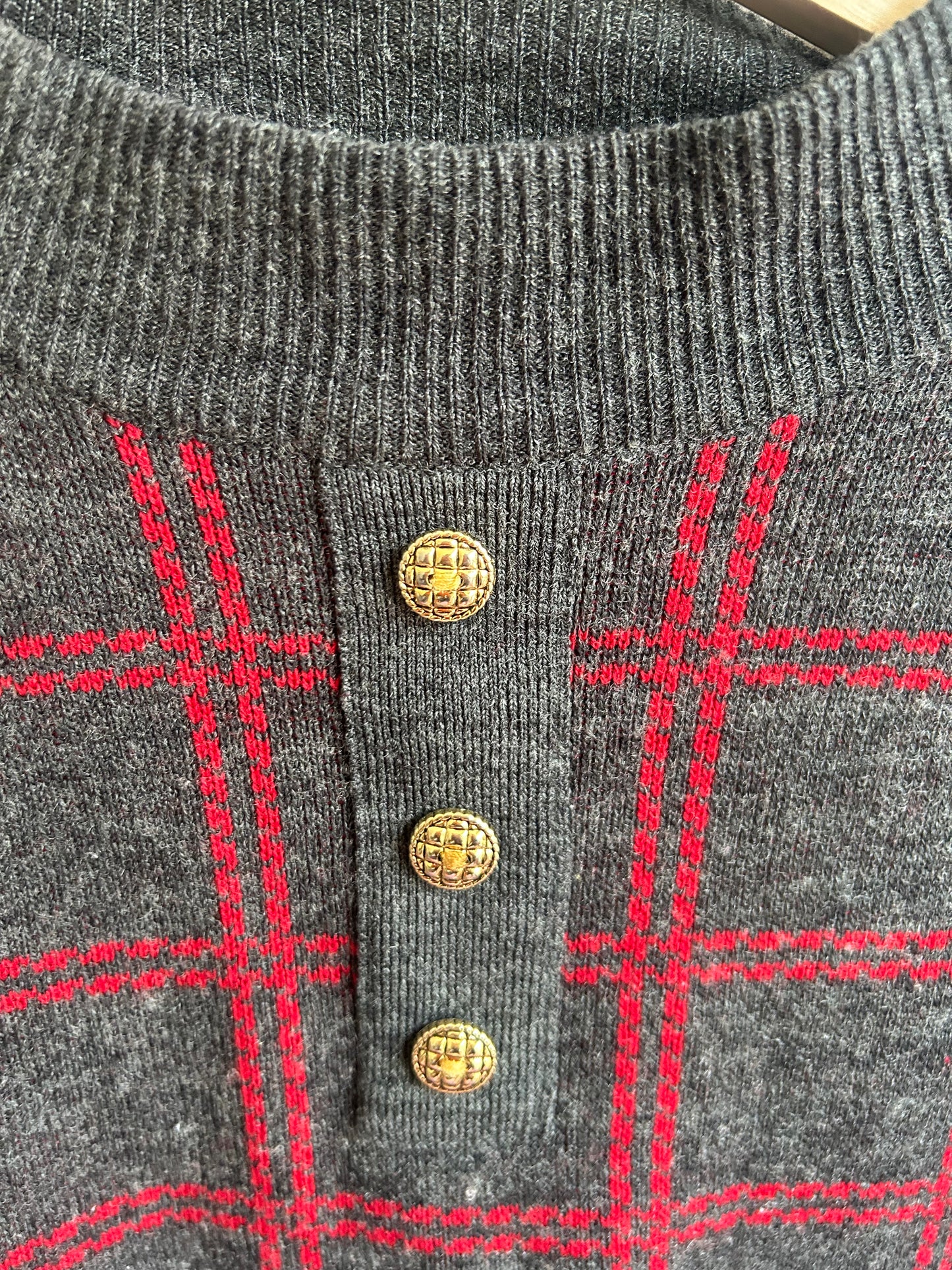 Red wool-mix sweater M