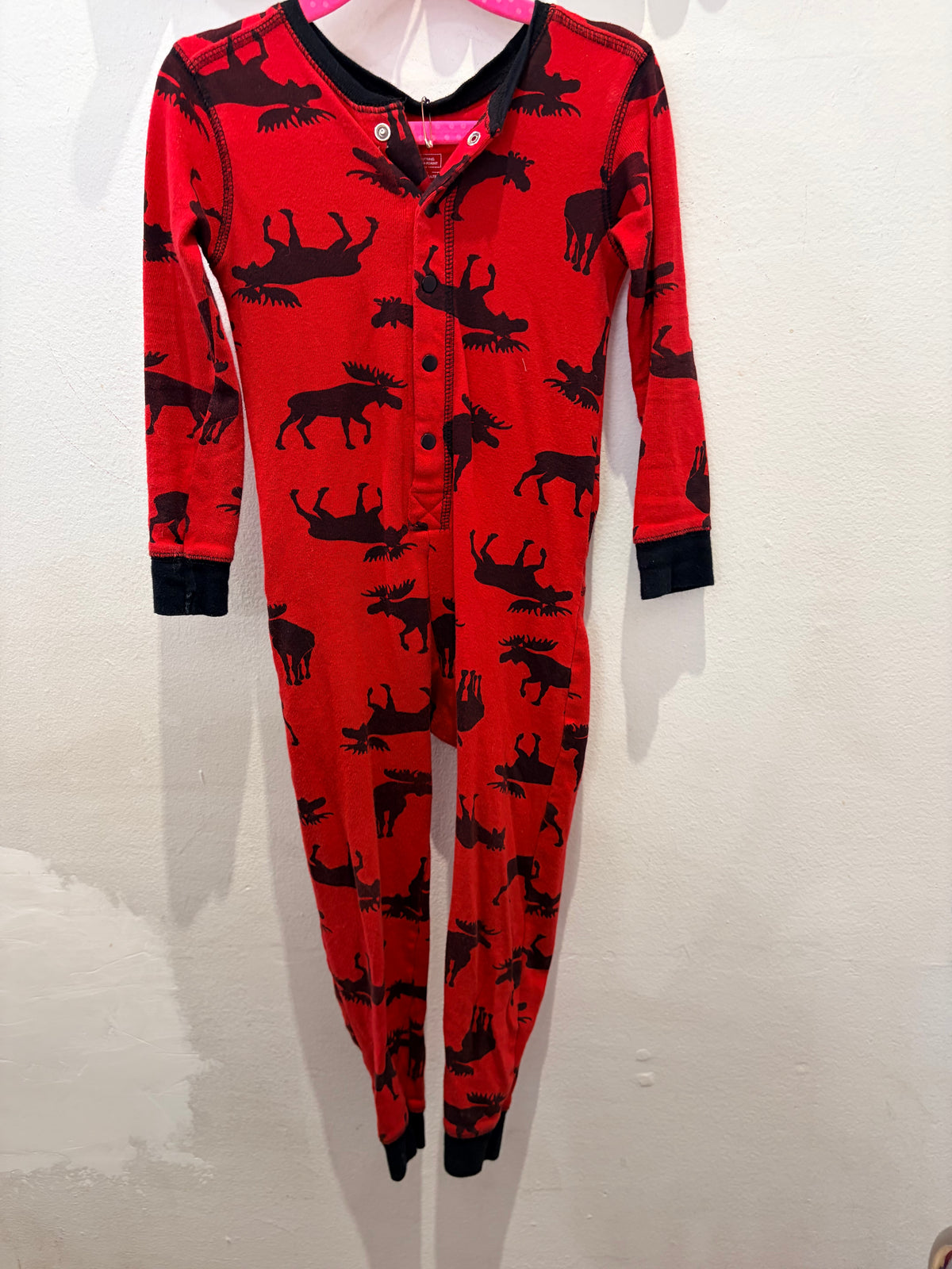 Little Blue House red moose sleeper 2y