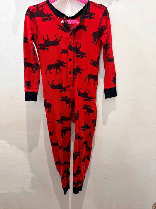 Little Blue House red moose sleeper 2y