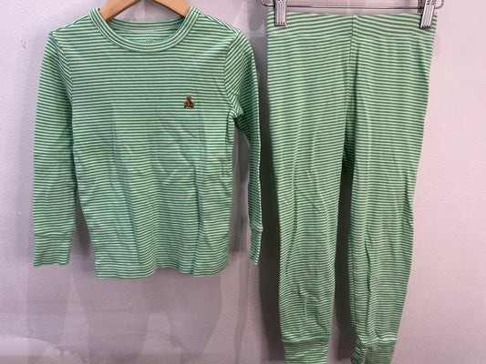 Green stripes pyjamas 6y
