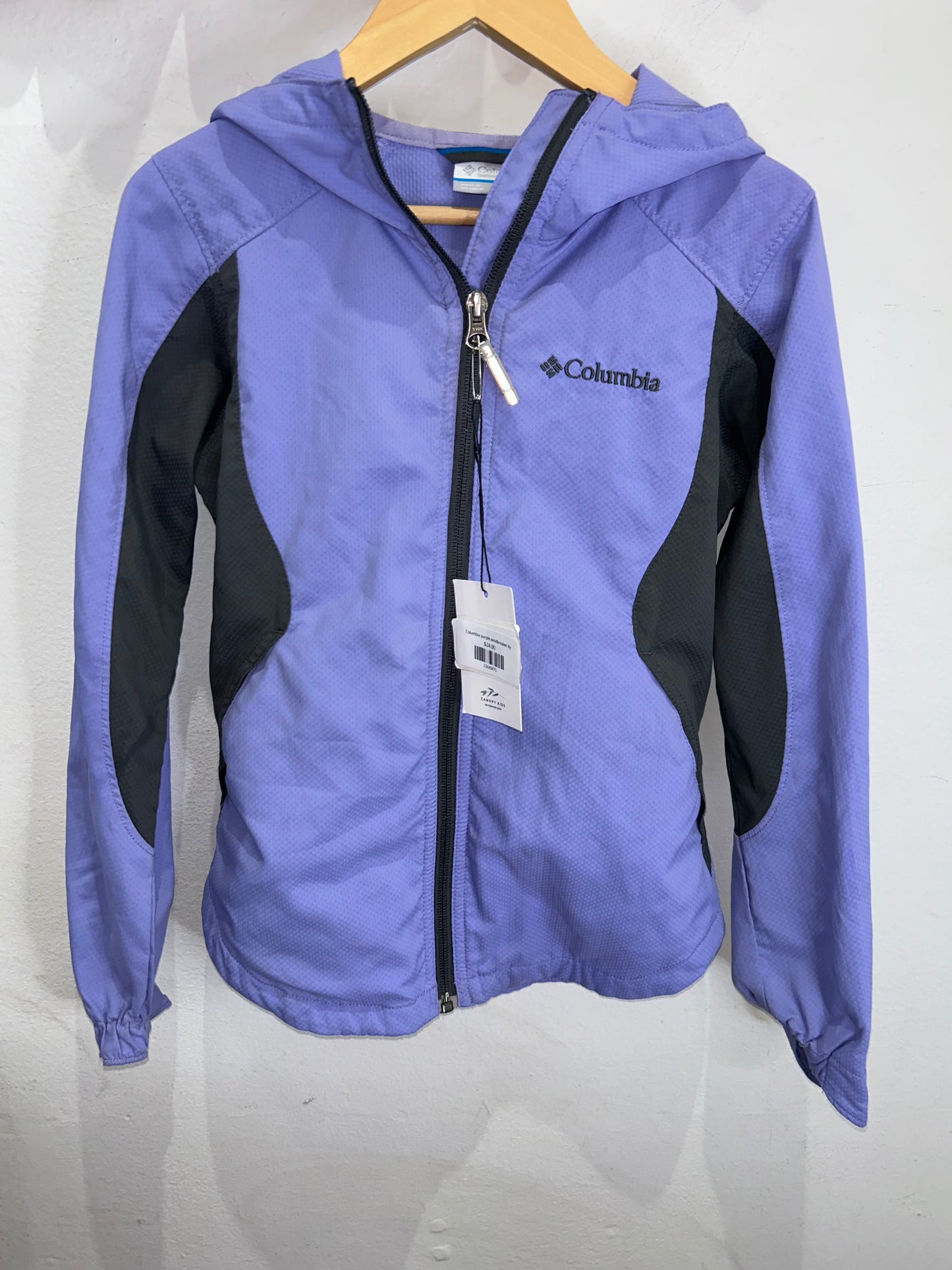 Columbia purple windbreaker 8y