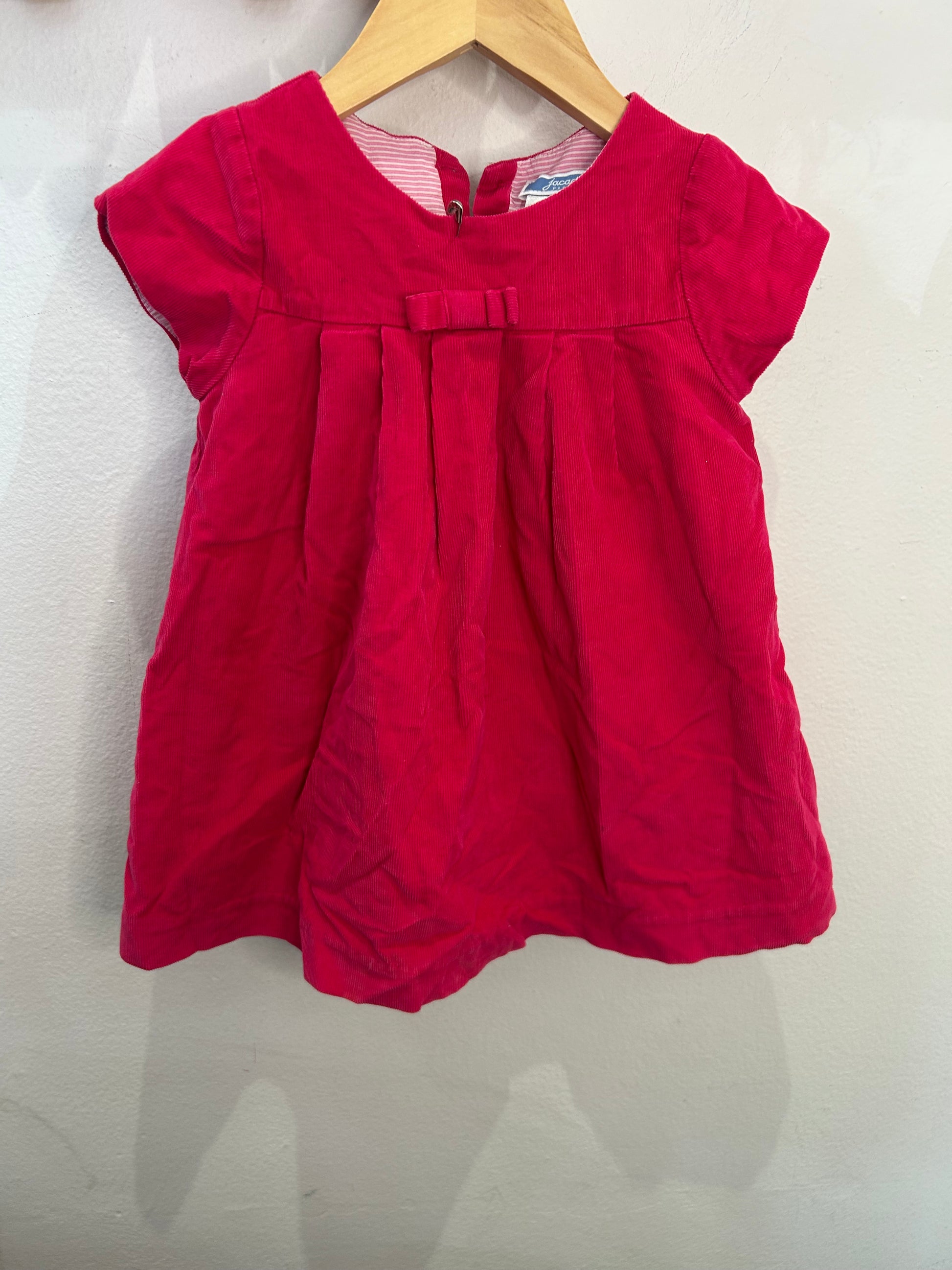 strapless open back dress Jacadi pink cord dress 12m – Canopy Kids