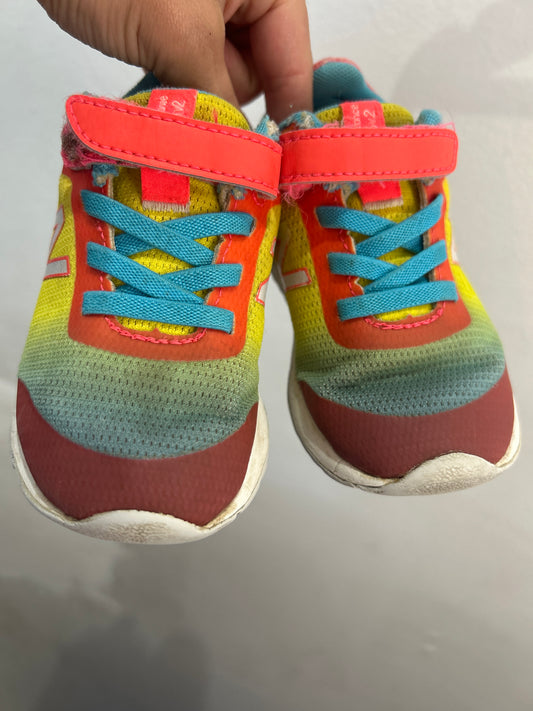 C8 Orange and yellow sneakers