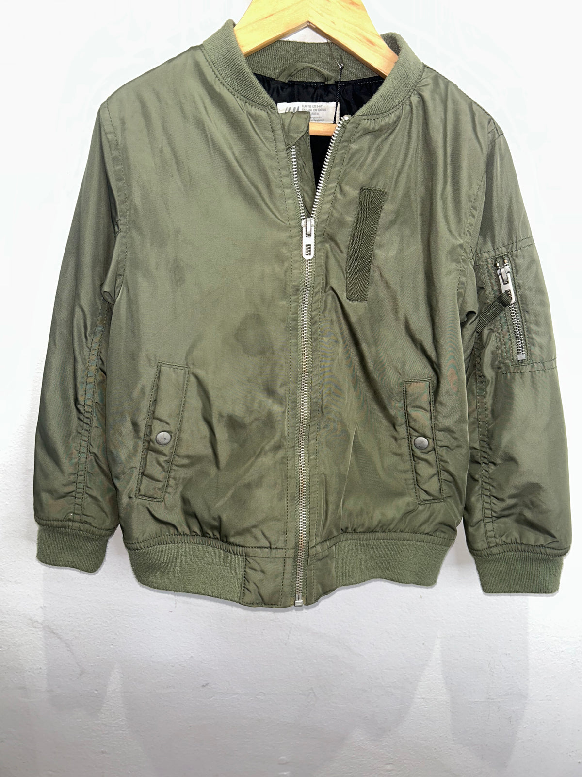 Olive bomber jacket 5-6y