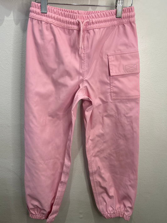 Hatley pink rainpants 8y