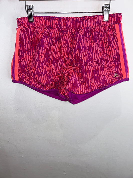 Purple and pink Adidas shorts 13-14y