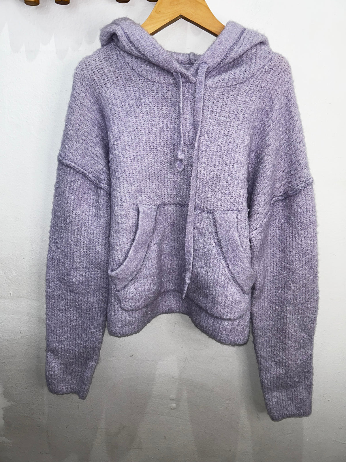 Lavender teddy hoodie- adult small