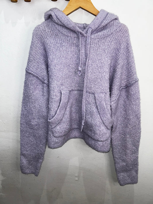 Lavender teddy hoodie- adult small