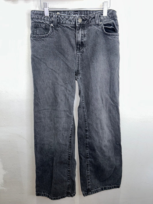 Black wide leg jeans 12y