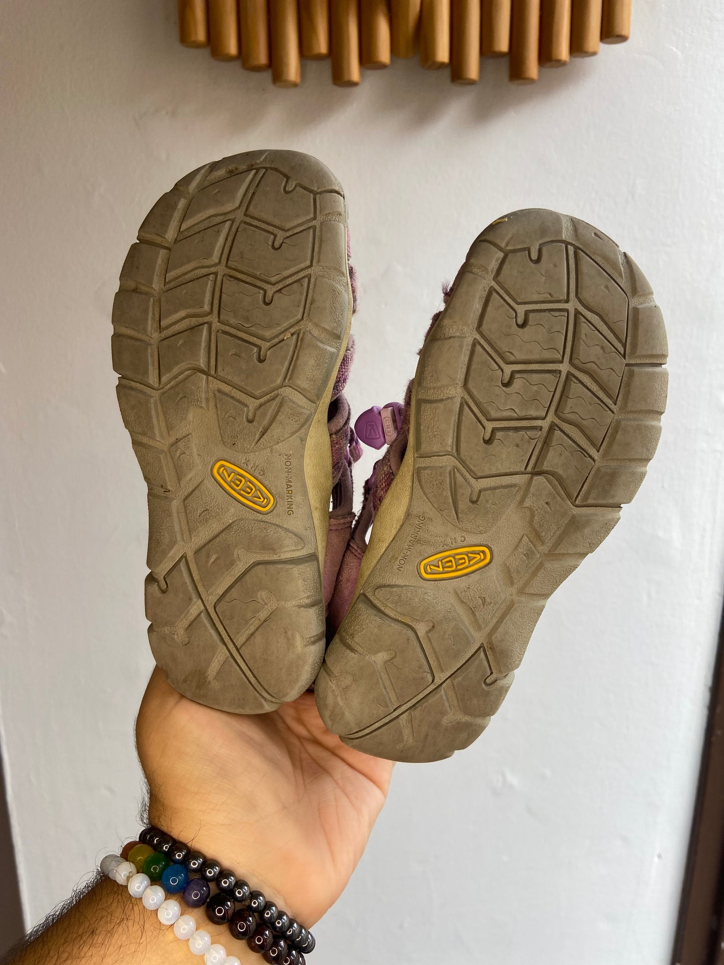 C11 purple Keenz sandals