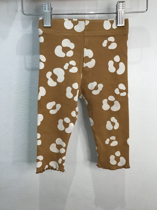 Leggings brown animal print 12-18m