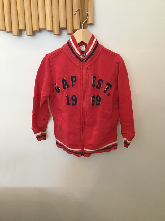 Red bomber sweatshirt 4y