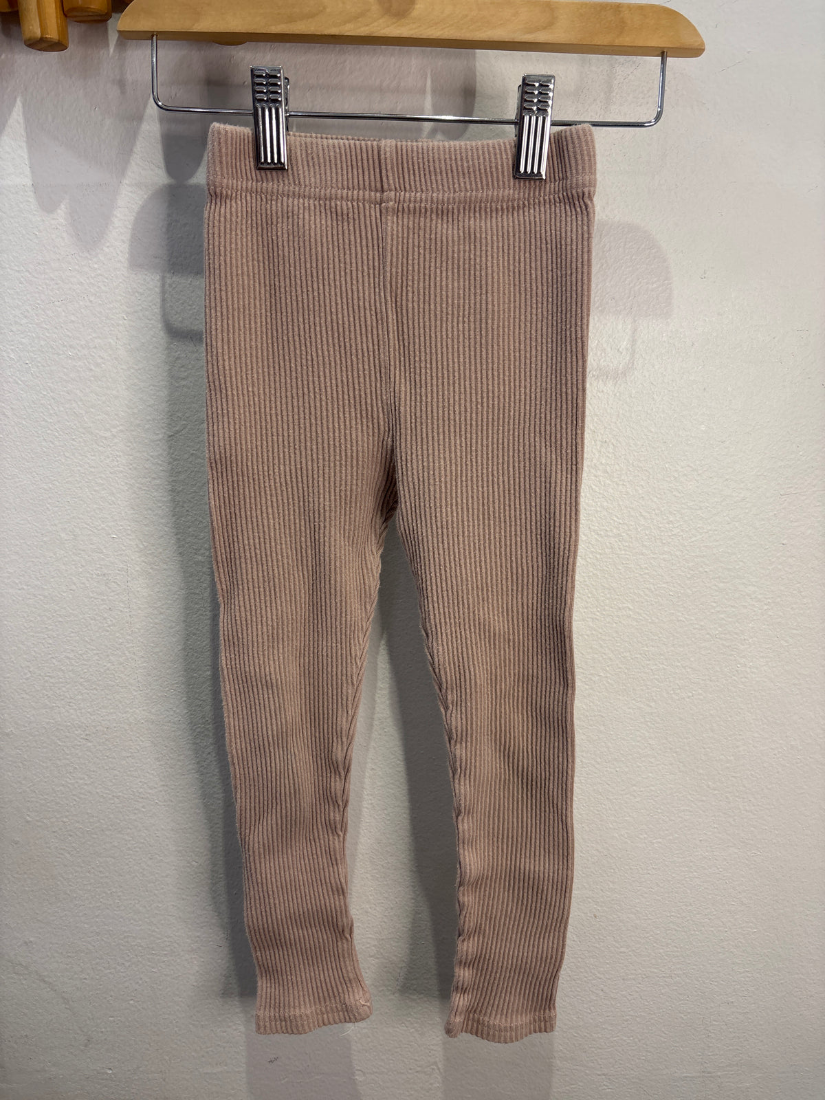 Kindly ribbed leggings pink 5-6y*