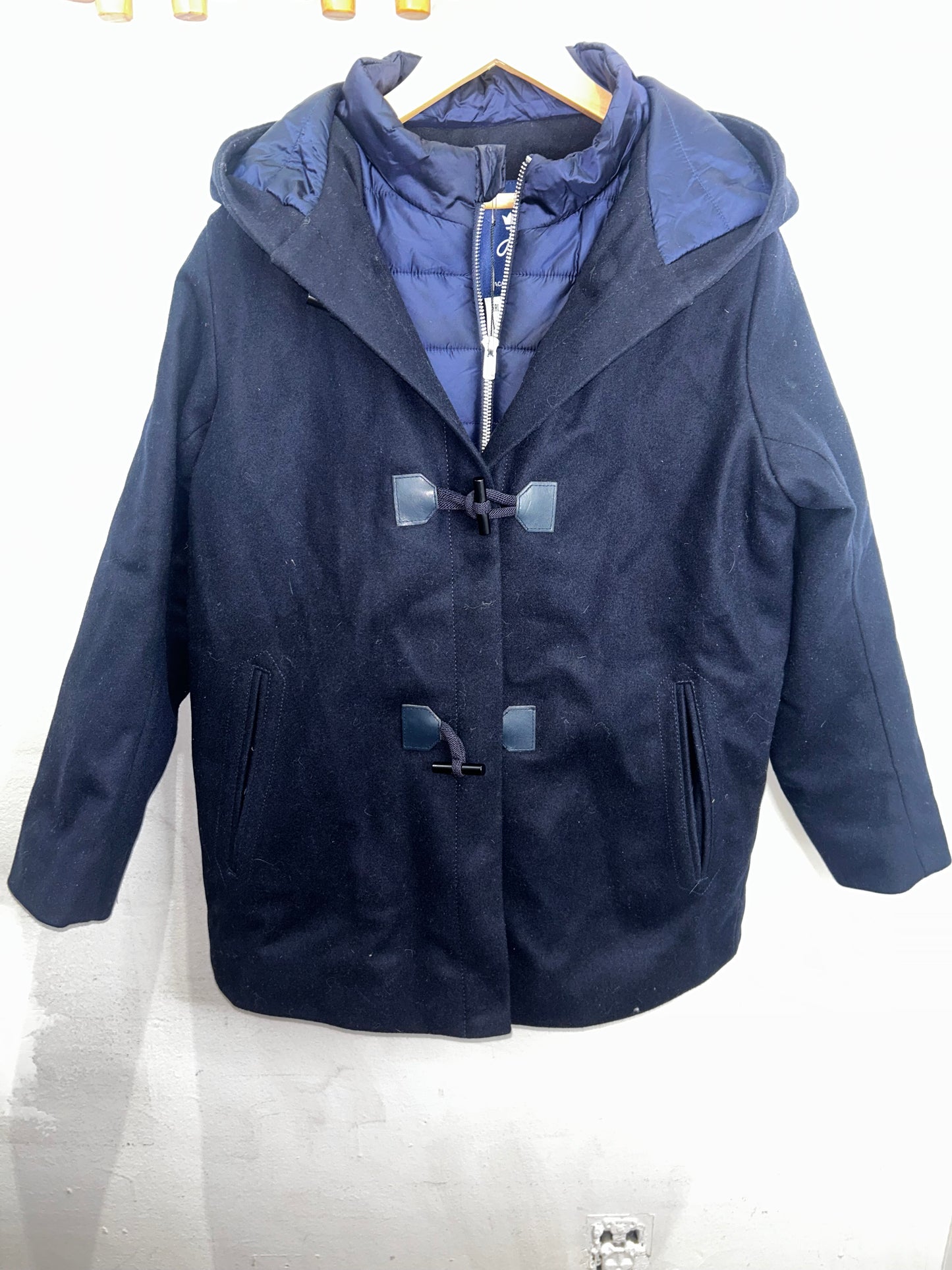 Jacadi navy coat 12y