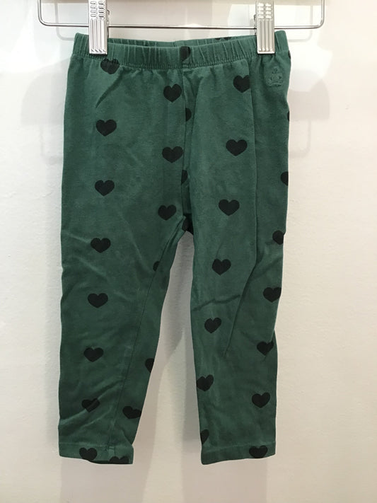 Leggings green and blue two pack 18-24m