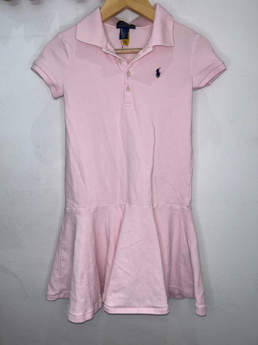 Pink polo dress 6y
