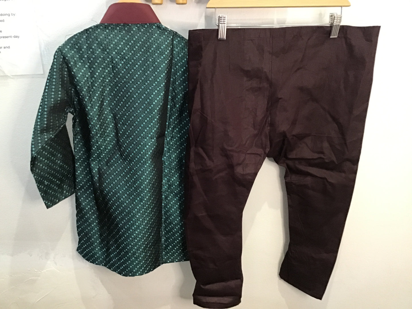 Teal kurta set 4-6y