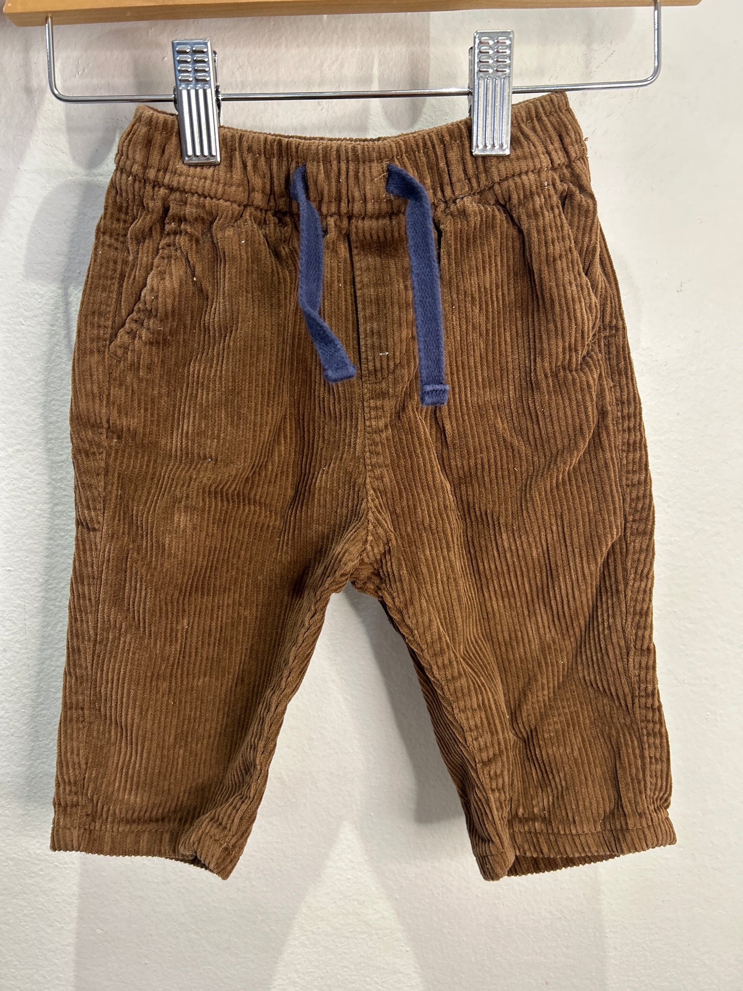 Brown corduroy pants 6-12m