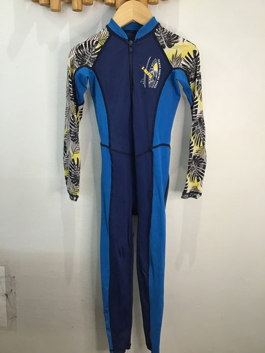 Swimsuit full body leaves 4-5y