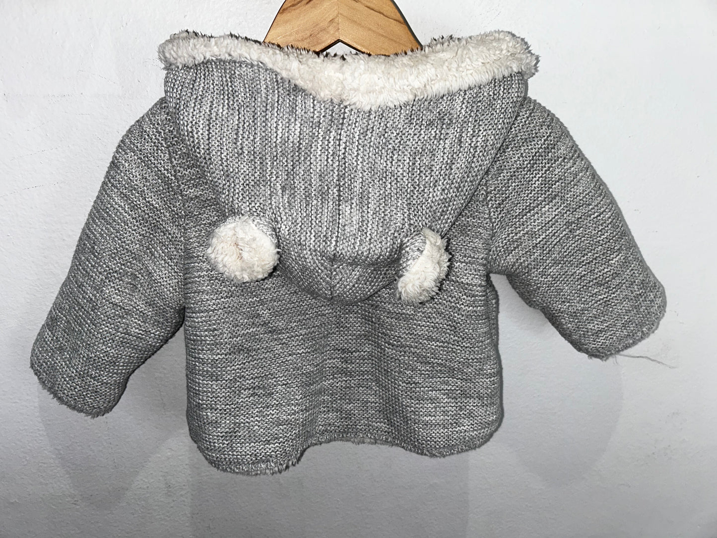 Grey knit brennan sweater 3-6m