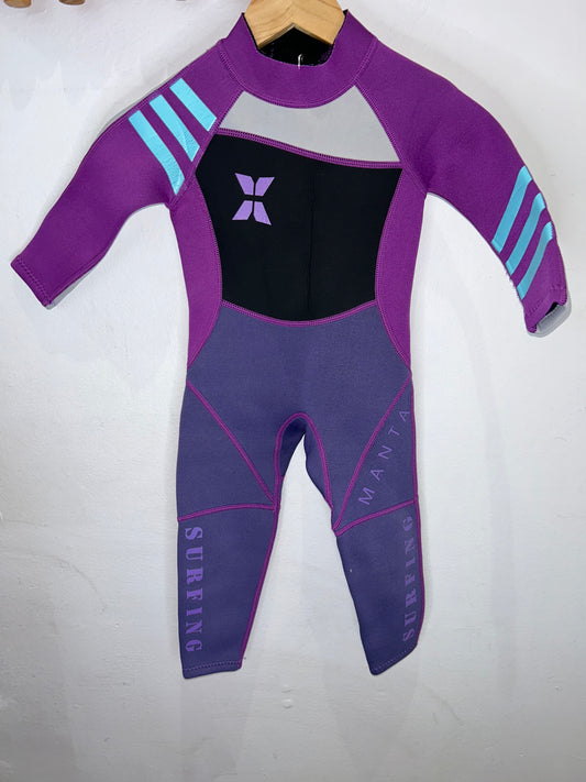 Purple wetsuit 3-4y