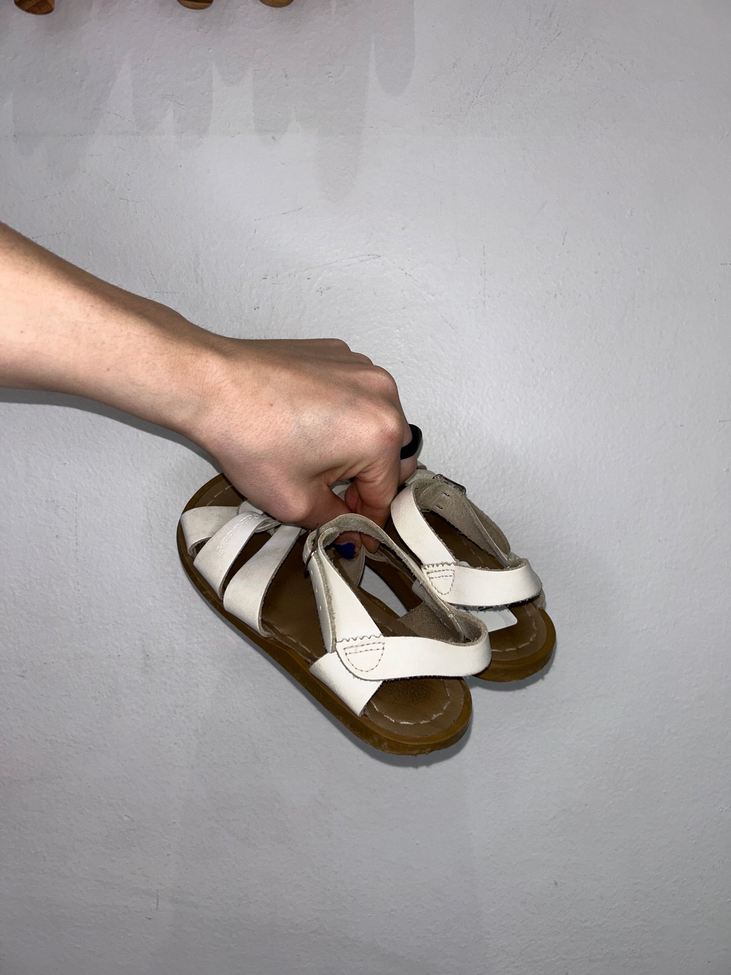 Salt Water Sandal White- 13c