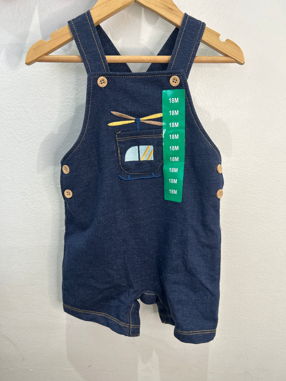 Helicopter shorty romper 18m NEW