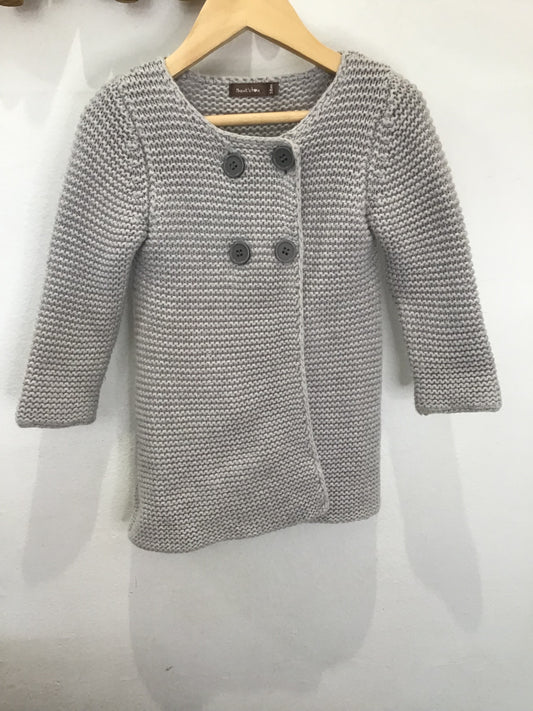 Grey longline cardigan 18m