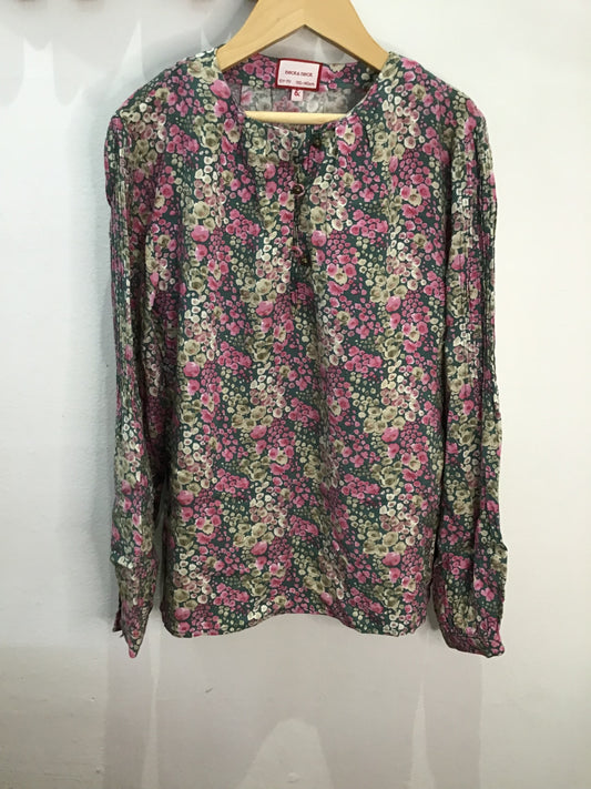 Blouse roses 11-12y