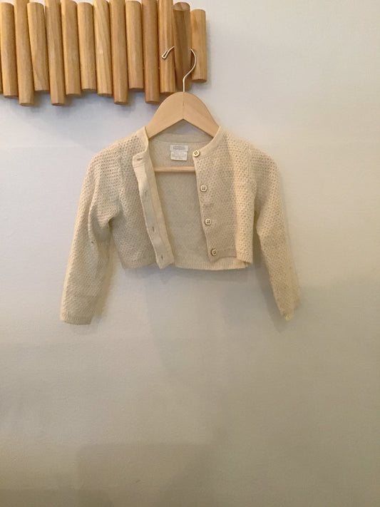 Gold cardigan 12-18m