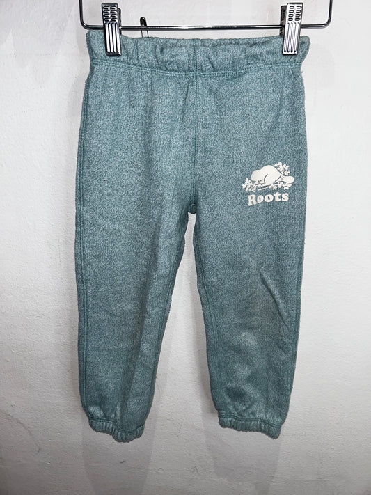 Roots teal bum logo joggers 3y*