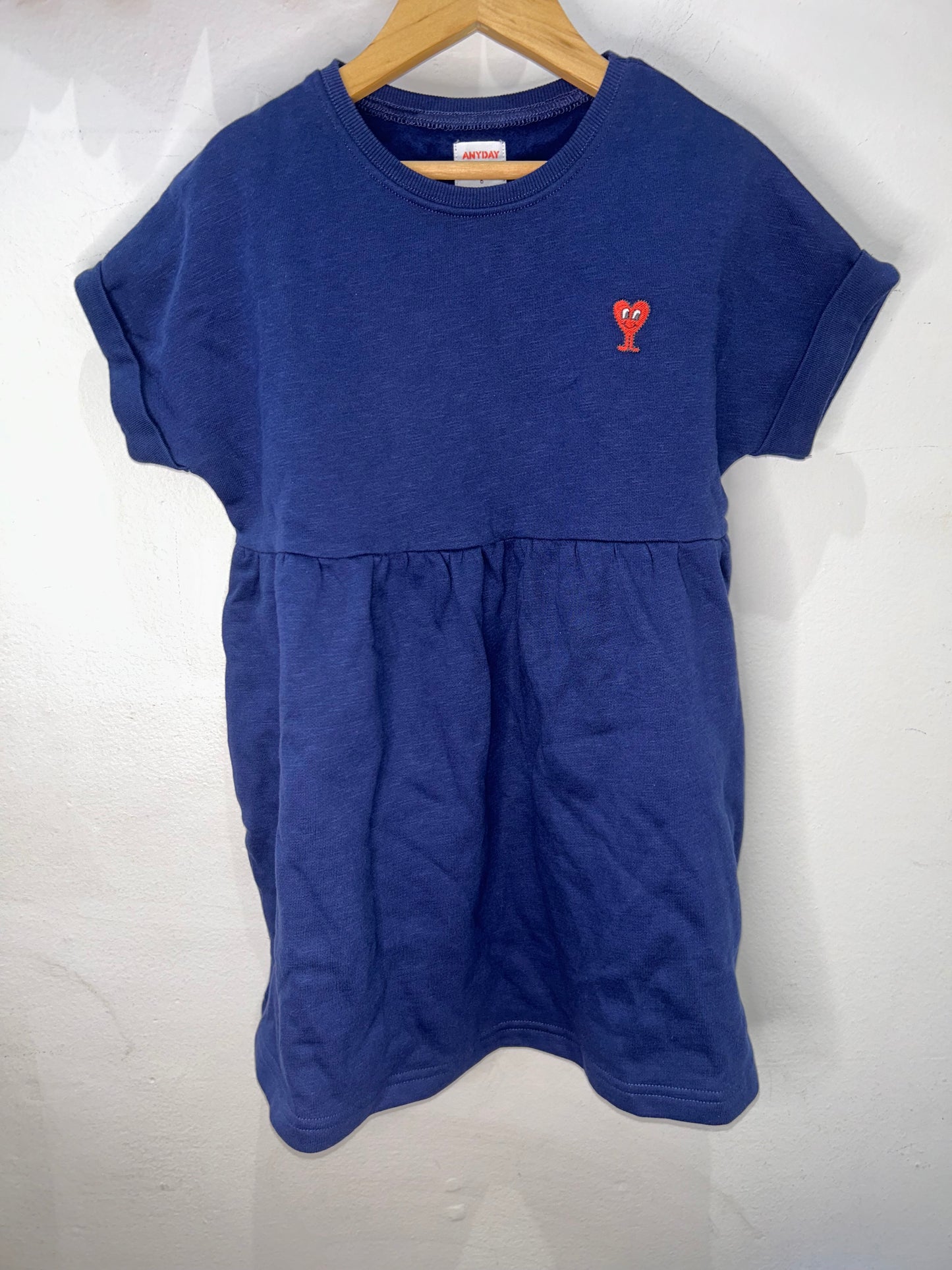 John Lewis blue pullover dress 6y
