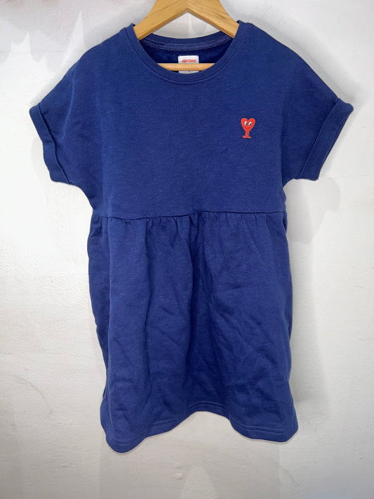 John Lewis blue pullover dress 6y