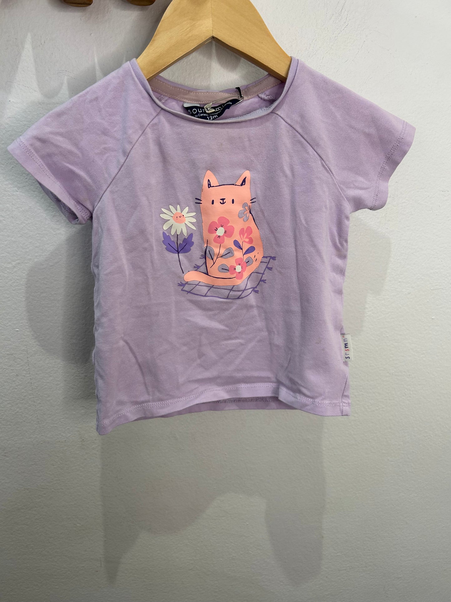 Souris Mini cats tee and tanktop 12m
