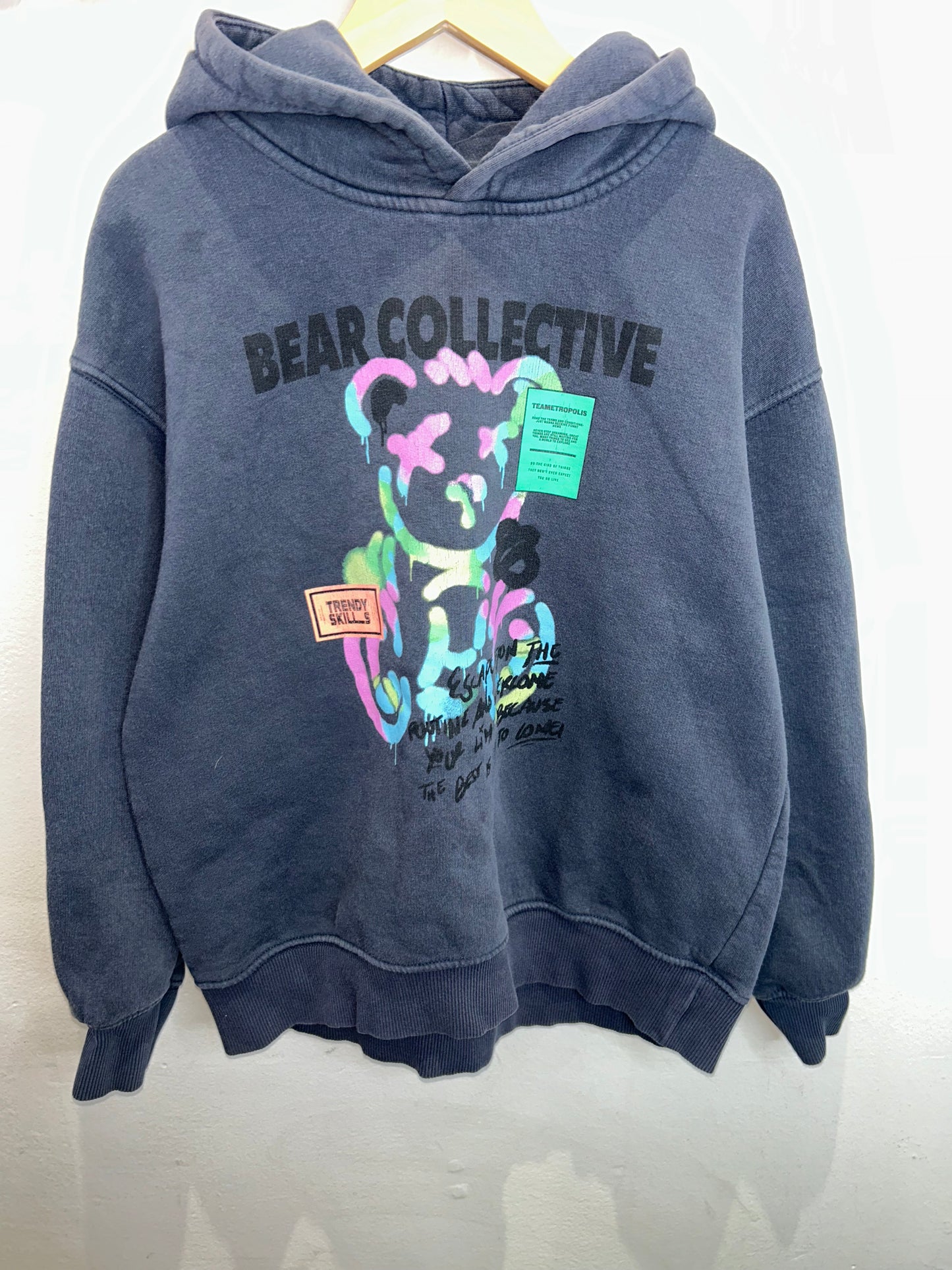 Bear collective hoodie 9-10y