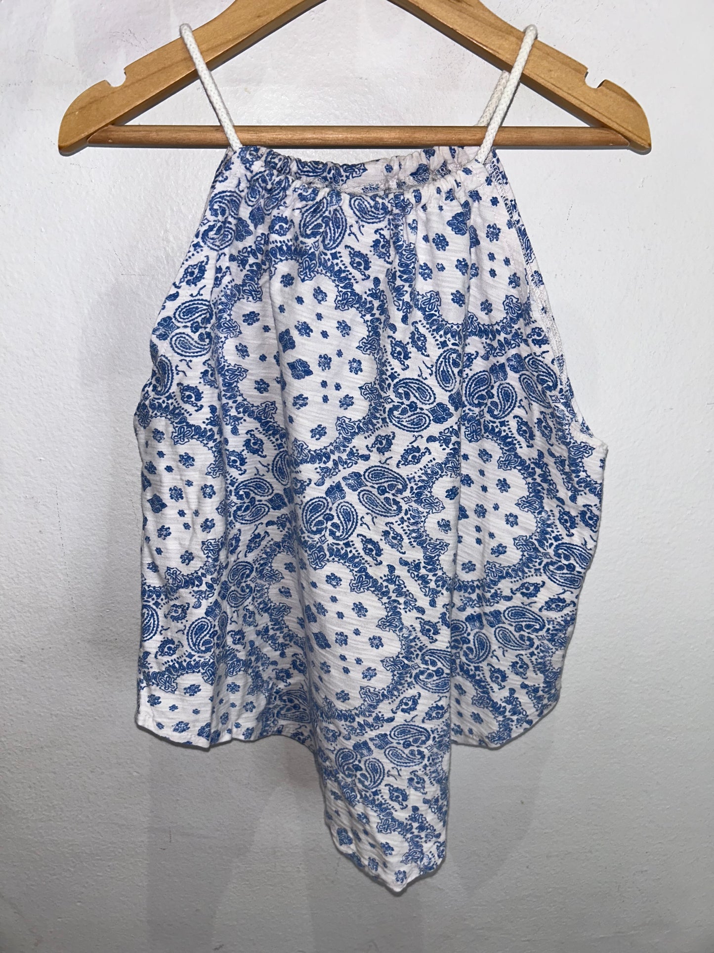 Blue print tanktop 8y