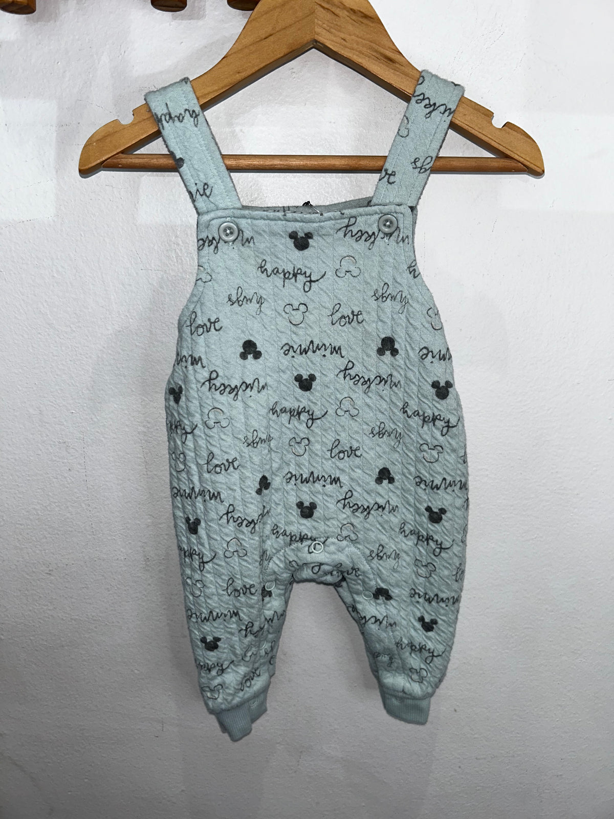 Happy Minnie quilt romper 0-3m
