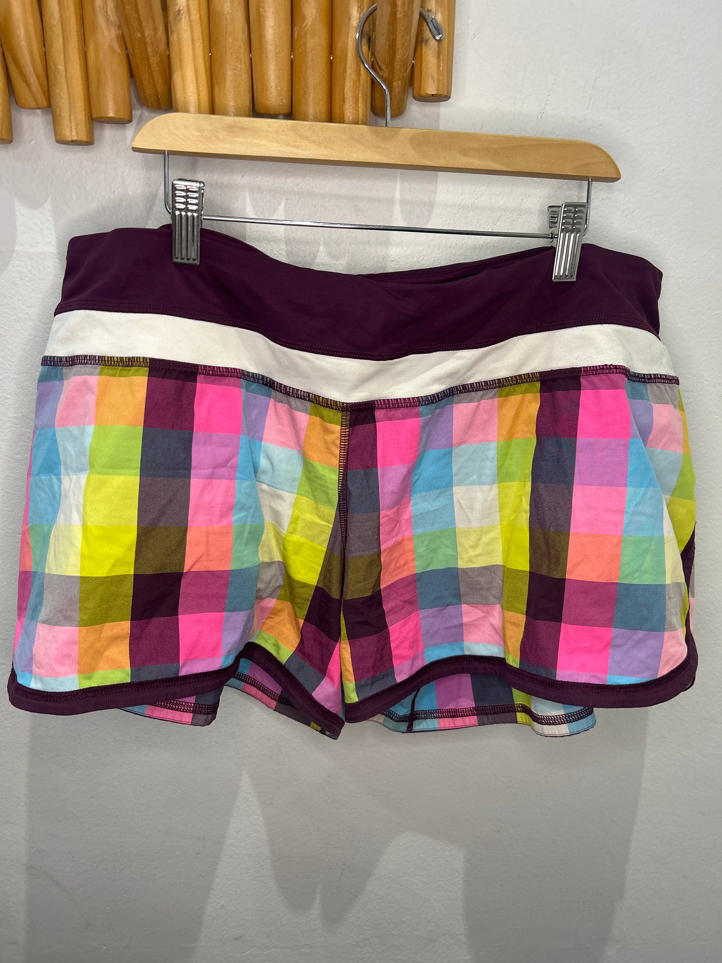 Lululemon checkered shorts- adult size 12