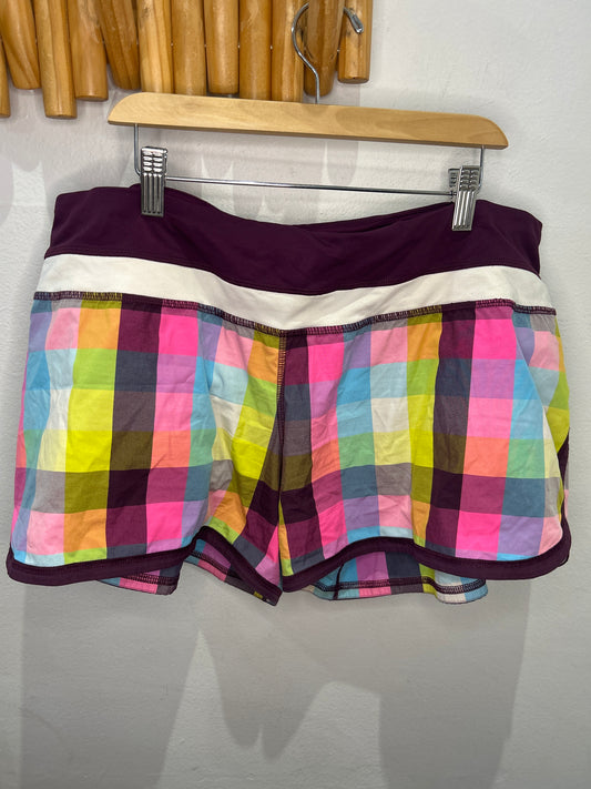 Lululemon checkered shorts- adult size 12