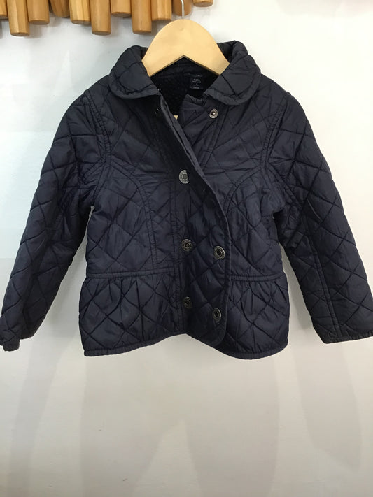 Navy quilt collar jacket 3y