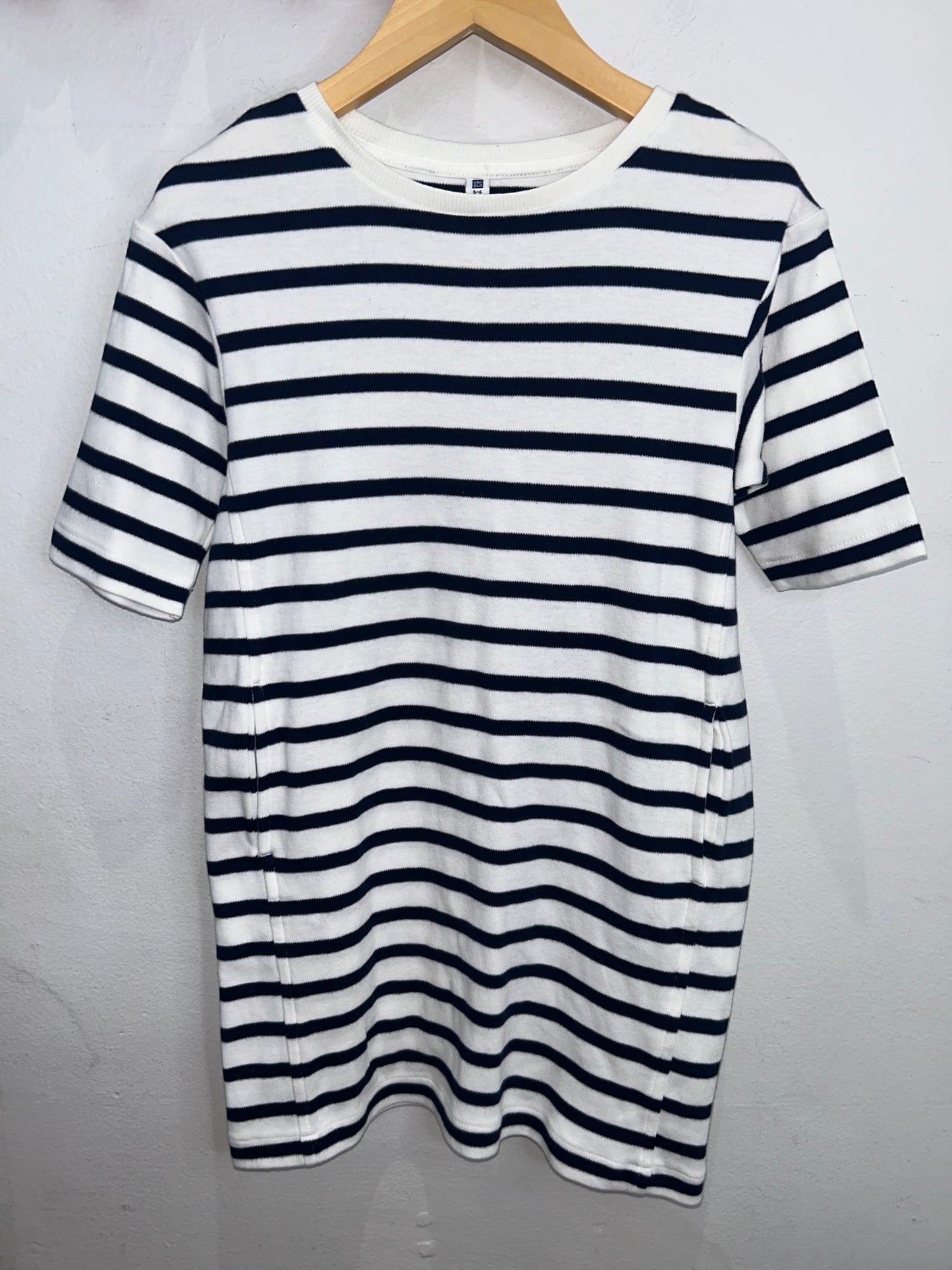 Striped thick oversized dress 5-6y