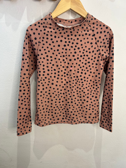 Huxbaby pink dots rashguard 5y*