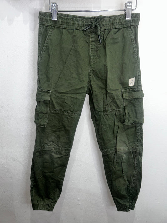 Olive slim cargos 7-8y