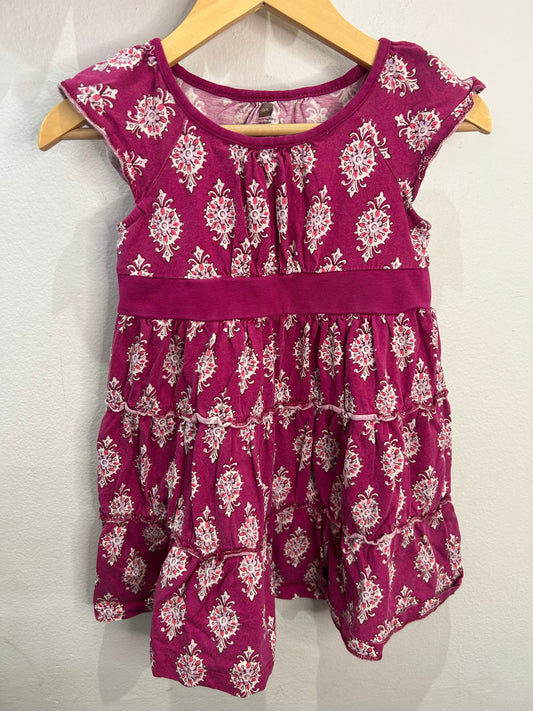 Magenta tiered dress 3y